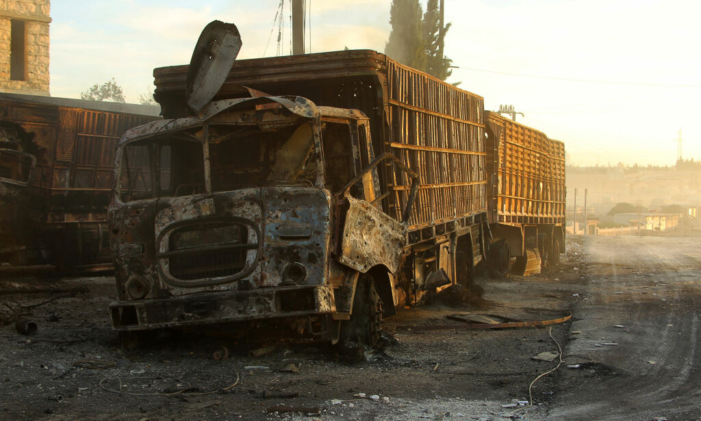 USA tror russiske fly bombet nødhjelpen i Syria