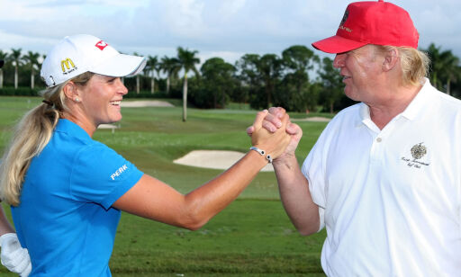 Tutta klarte cuten med et nødskrik på Trumps golfbane