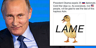 Slik svarer Russlands på Obamas hacking-sanksjoner