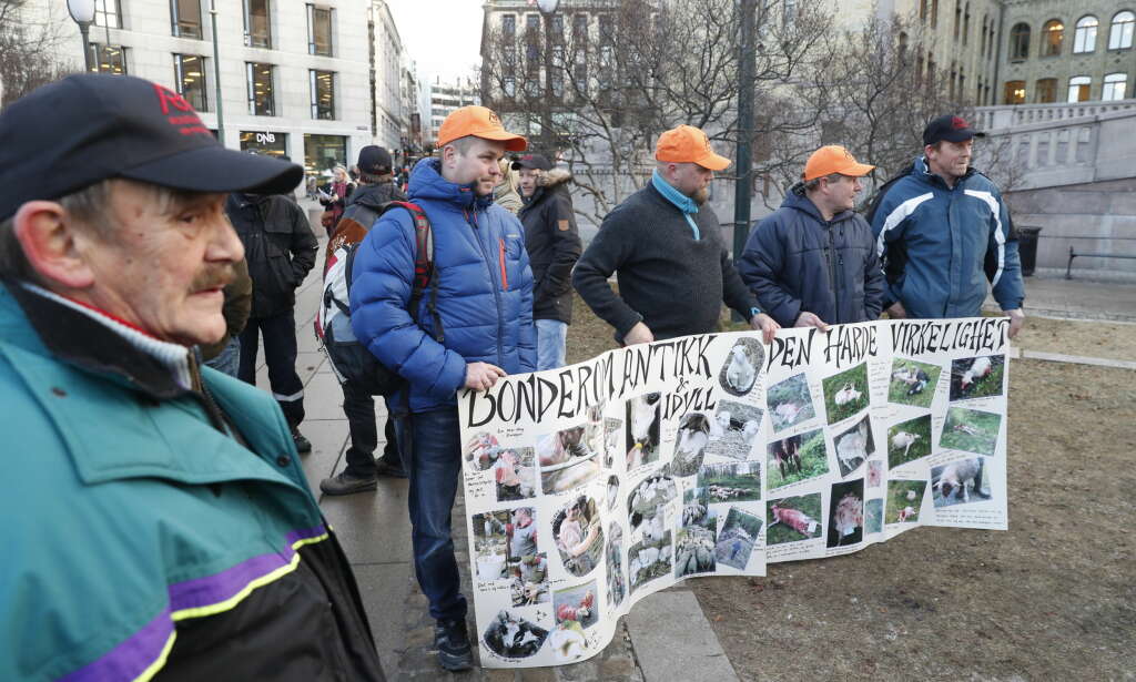 Helgesen sier nei til å treffe alle demonstrantene ute, inviterer i stedet fem personer til lukket møte