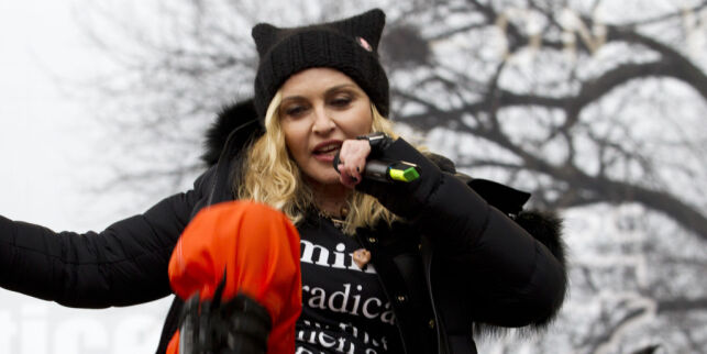 Madonna sa «fuck you» under protestmarsjen. Da fikk CNN nok