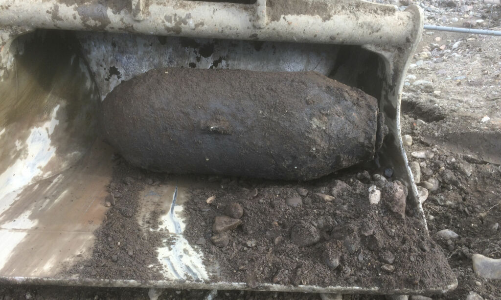 Sprengte udetonert bombe fra andre verdenskrig i Vallø