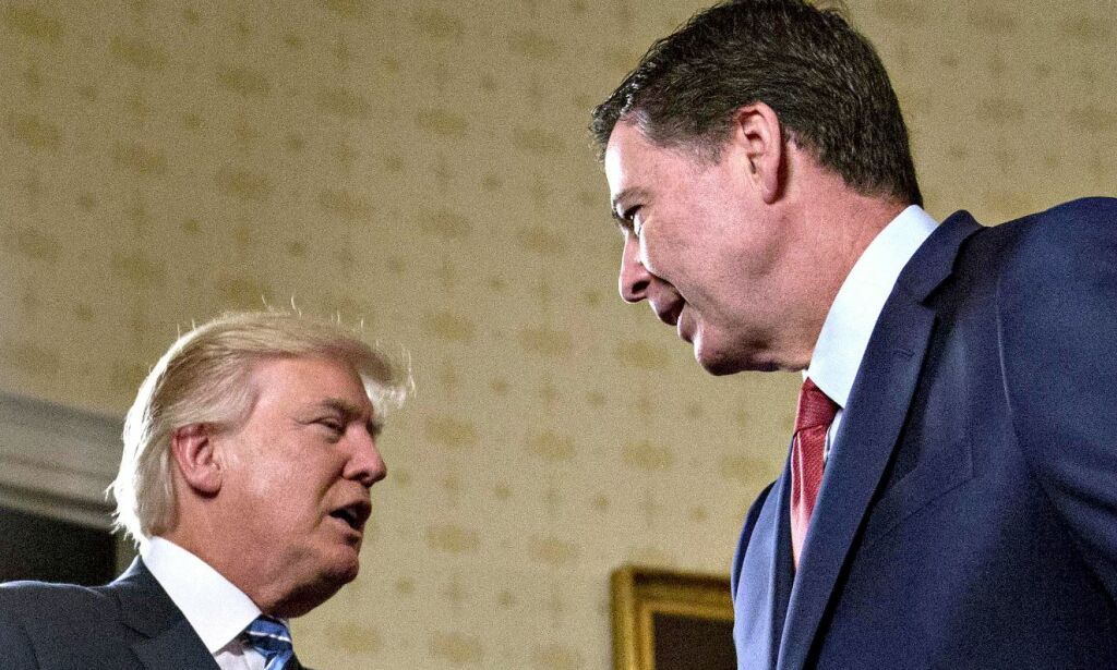 Isfront før Comey fikk sparken: Skal ha forsøkt å gå i ett med gardinene for å unngå Trump