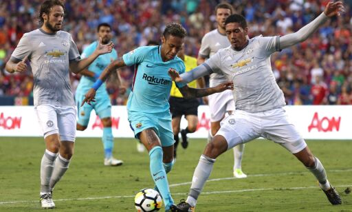 Neymar matchvinner for Barcelona mot United