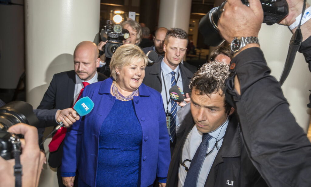 Flertallet ser ut til å vippe i borgerlig retning. Det kan de takke Erna for