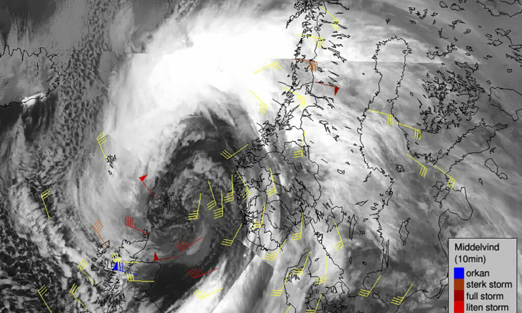 Meteorologisk institutt varsler ekstremvær i natt