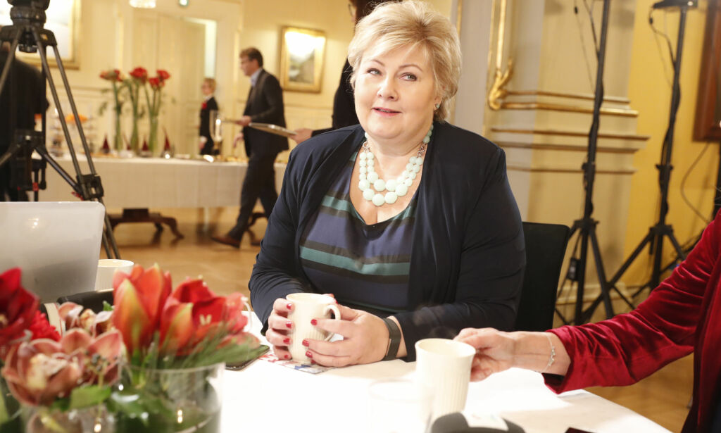 Oslo 20171219.
Statsminister Erna Solberg holder sin halvårlige pressekonferanse tirsdag.
Foto: Terje Bendiksby / NTB scanpix