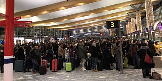 Juletrafikk: Slik så det ut på Gardermoen klokka 07.30