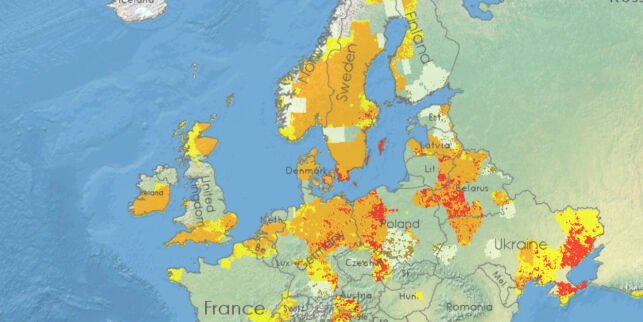 Bildet som viser Europas ekstreme situasjon