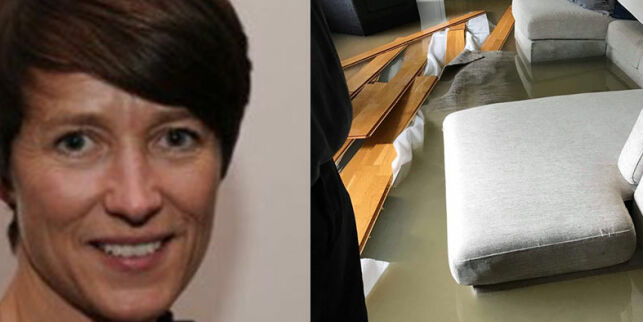 Da Pia kikket ut vinduet søndag morgen fikk hun sjokk: - Det var en elv i hagen