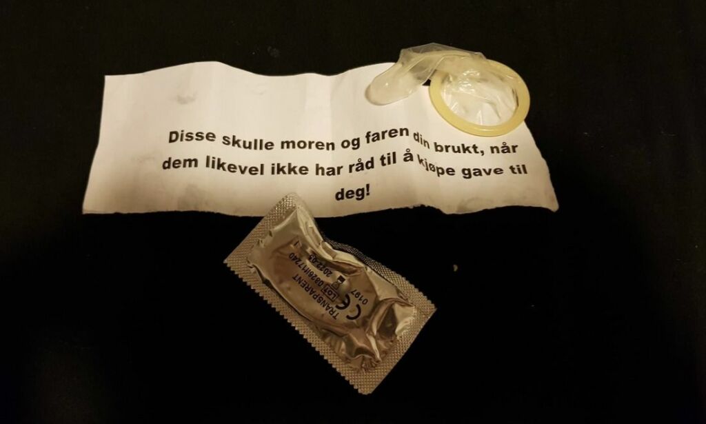 Fant dette blant julegaver som skulle gis til vanskeligstilte barn: - Ikke greit