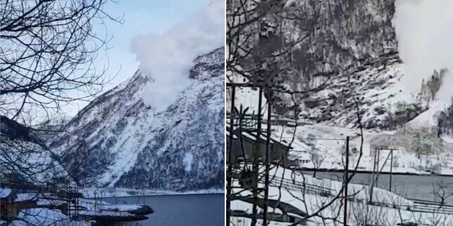 Bussjåfør sekunder fra å bli tatt av skredet: - Griseflaks