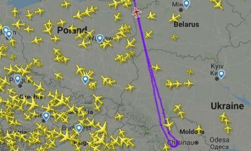Norwegian-fly måtte ta U-sving i lufta