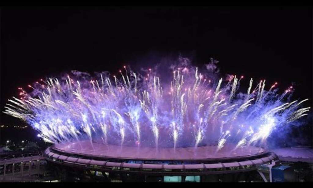 Olympics ended with huge firewor